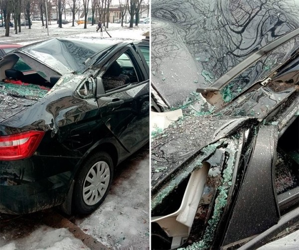 Белоруска: «С крыши упала бетонная балка на мою машину. И кто возместит ущерб?»