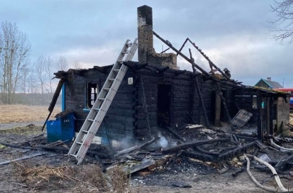 В Пересудовичах сгорел дом (Брестская область)