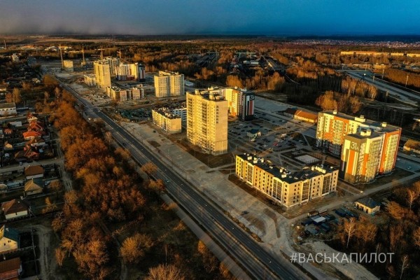 
                Смотрим с высоты, как выглядит новый квартал на ул. Лейтенанта Рябцева в Бресте
            