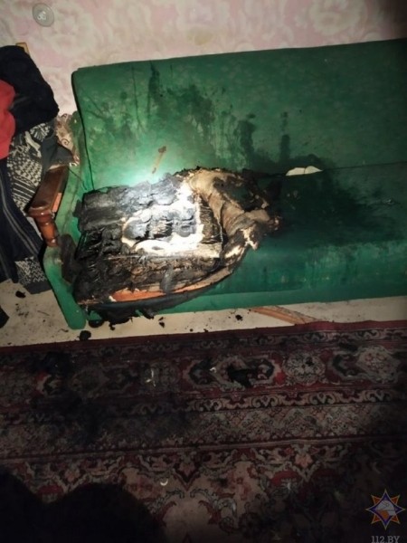 В Брестской области на пожаре спасли хозяина квартиры