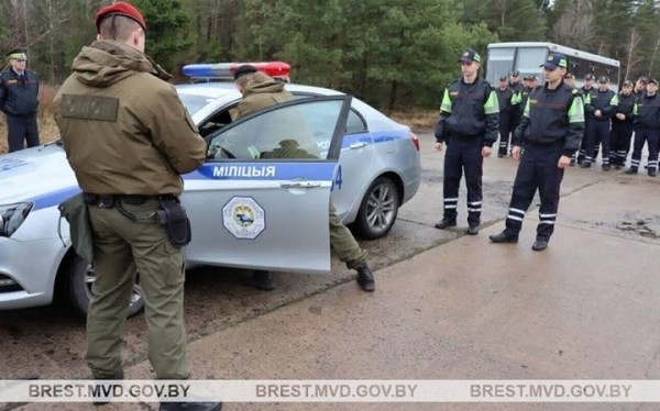 В Барановичи съехалось много сотрудников ГАИ