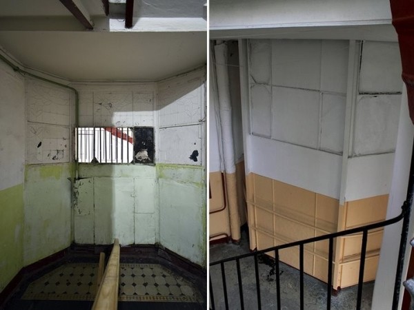 Жители подъезда сняли со стен старую советскую краску и обнаружили удивительную красоту