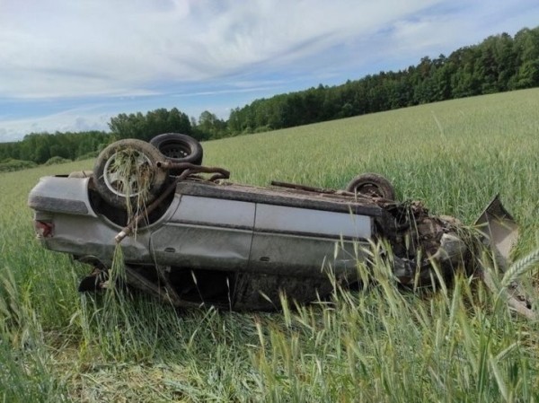 Вылетел из салона на 20 метров. В Беларуси водитель Audi получил тяжелые травмы, избегая столкновения с косулей