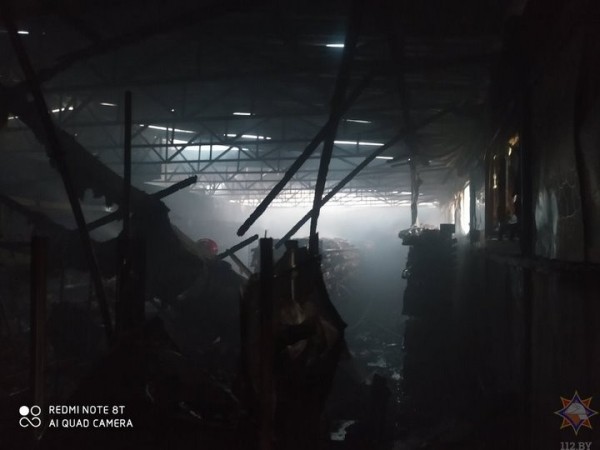 В Бресте горел магазин «Копеечка». Стали известны подробности