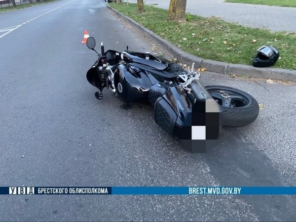 Что с мотоциклистом, который упал с мотоцикла в Кобрине?
