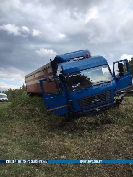 МАЗ врезался в «Рено». Стали известности подробности ДТП в Брестской области