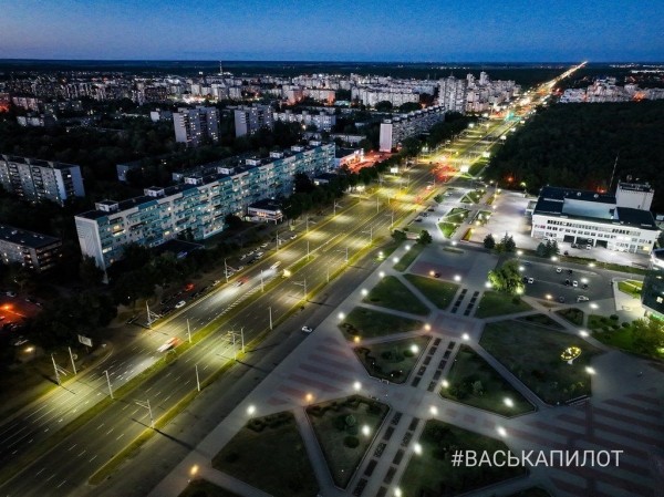 
                Так выглядит вечерний Брест с высоты
            