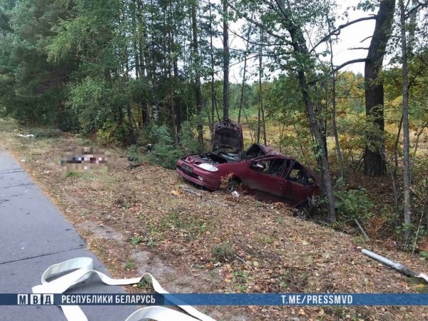 Смертельная авария в Ганцевичском районе: легковушка вылетела в кювет и перевернулась