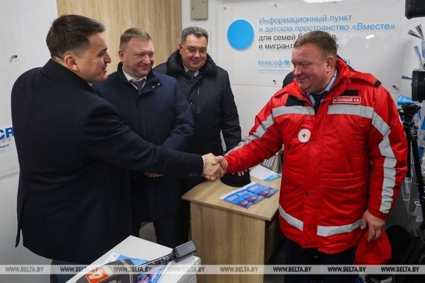Инфоцентр для беженцев открыли возле автодорожного пункта пропуска «Брест»