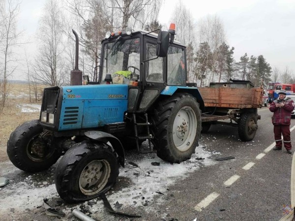 Маршрутка с пассажирами попала в аварию под Бобруйском