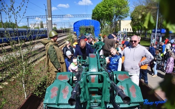 9 мая в Барановичах курсирует ретросостав «Поезд Победы»