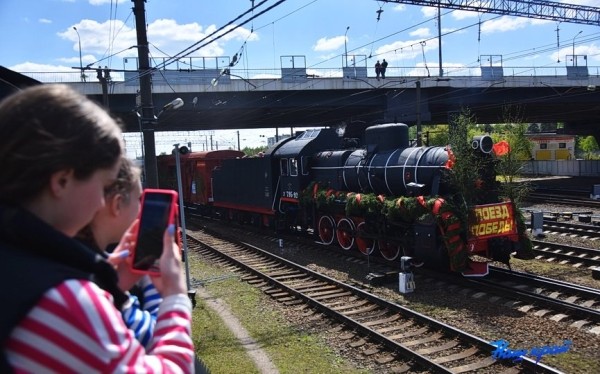 9 мая в Барановичах курсирует ретросостав «Поезд Победы»