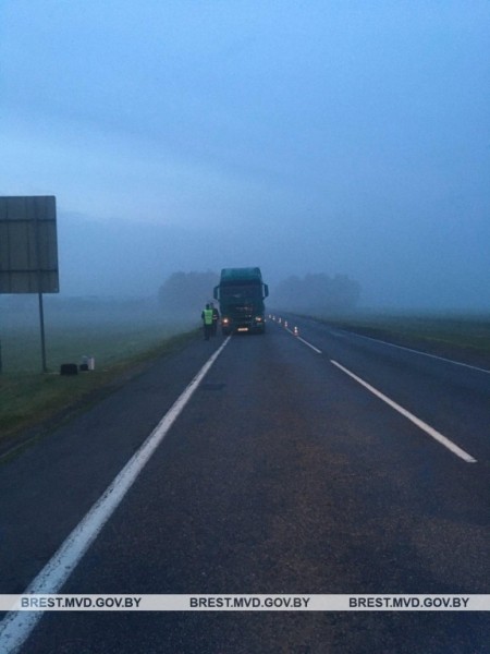 В Брестской области фура насмерть сбила пешехода
