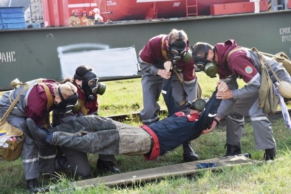 В Бресте прошли учения на железнодорожном транспорте