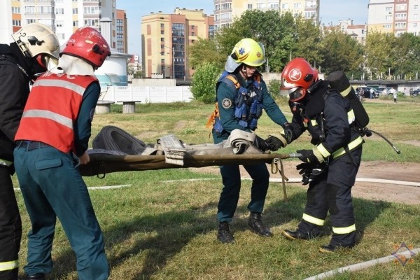 В Бресте прошли учения на железнодорожном транспорте