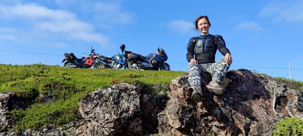 Белоруска на мотоцикле побывала на Баренцевом море