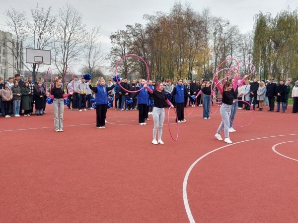 В БрГТУ торжественно открыли спортивную площадку