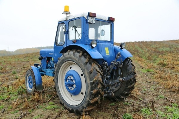 По полям, по полям синий трактор едет к нам! Белорус показал восстановленный МТЗ-50 1965 г. в.