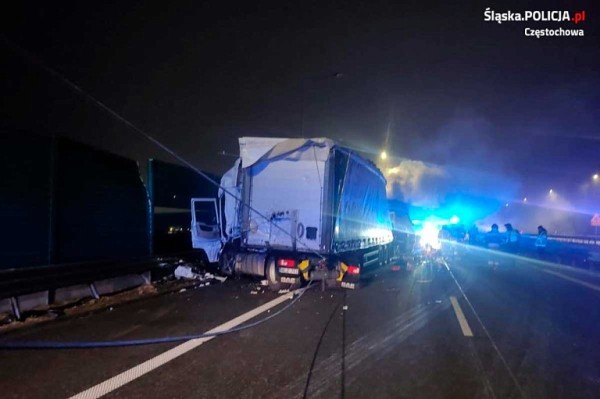 В Польше столкнулись сразу пять фур &ndash; погиб водитель-белорус