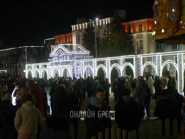 В Бресте встретили Новый 2024 год