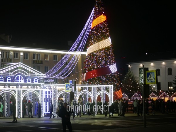 В Бресте встретили Новый 2024 год