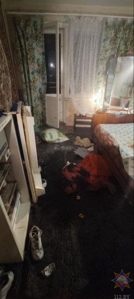 На пожаре в Бресте спасли хозяйку квартиры