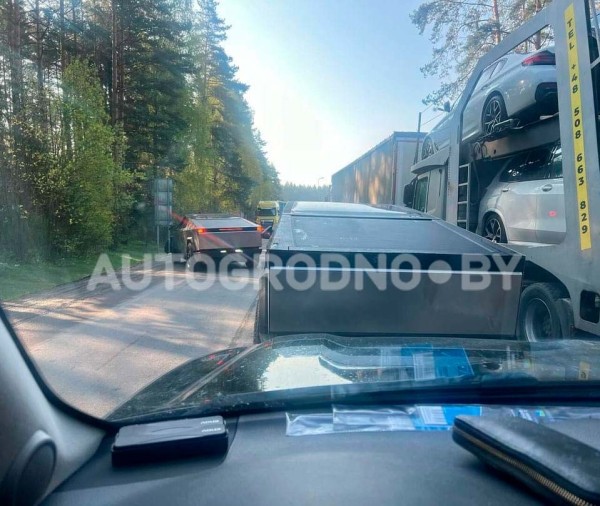 В Беларусь массово въезжают Tesla Cybertruck