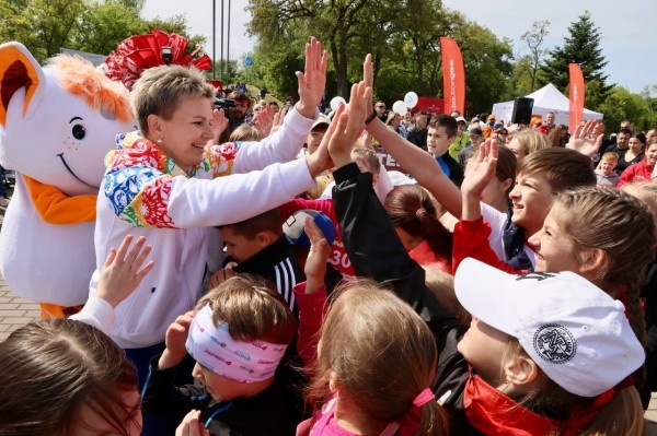 Брестчане вышли на старт забега «Первых» Брестчане вышли на старт забега «Первых»