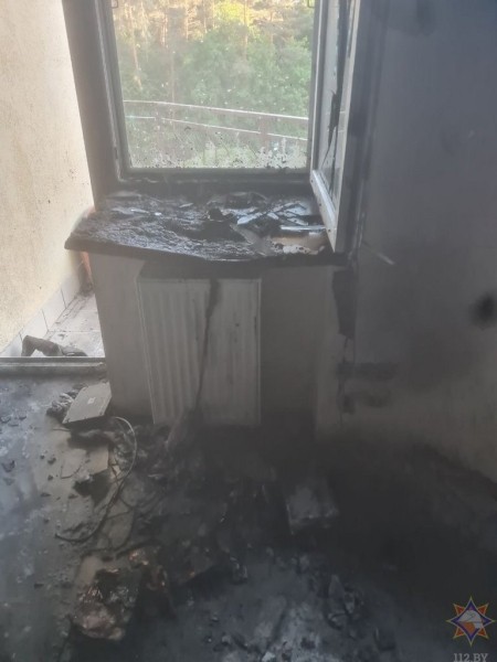 В Брестском районе произошел пожар на территории базы отдыха