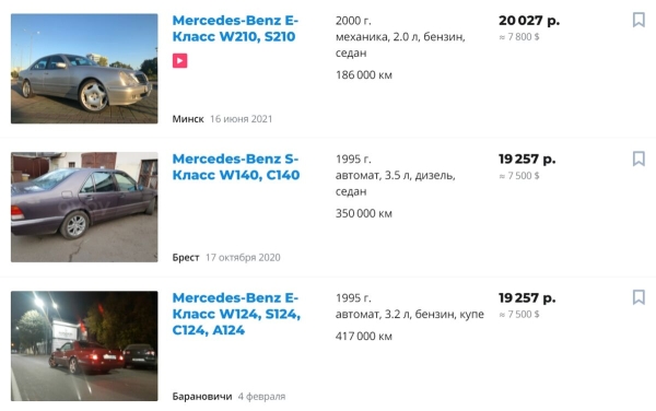 Вот так цены! Сколько стоили «Пассаты» и «бочки» в начале 2000-х в Беларуси