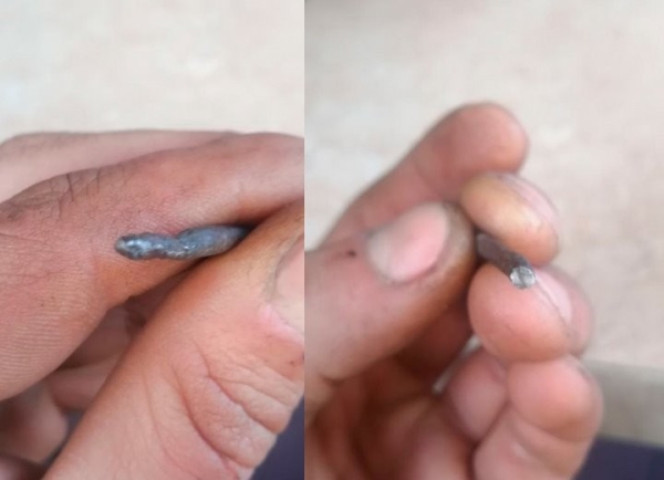 На трассе кто-то устроил «злую шутку» — раскидал гвозди по асфальту На трассе кто-то устроил «злую шутку» — раскидал гвозди по асфальту