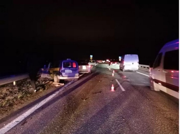 Жесткая авария на Р1 попала на видео Жесткая авария на Р1 попала на видео